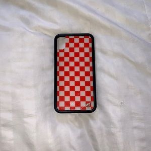 Red Checkeree Iphone XR case